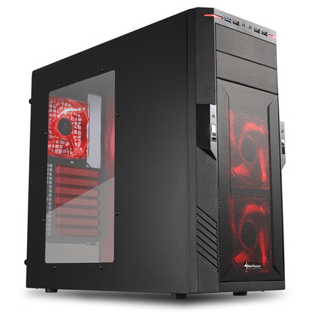 Sharkoon ATX case 2x 5.25